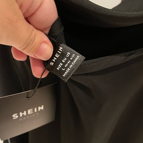 Black midi dress with cowl neck - Picture 4 of 4